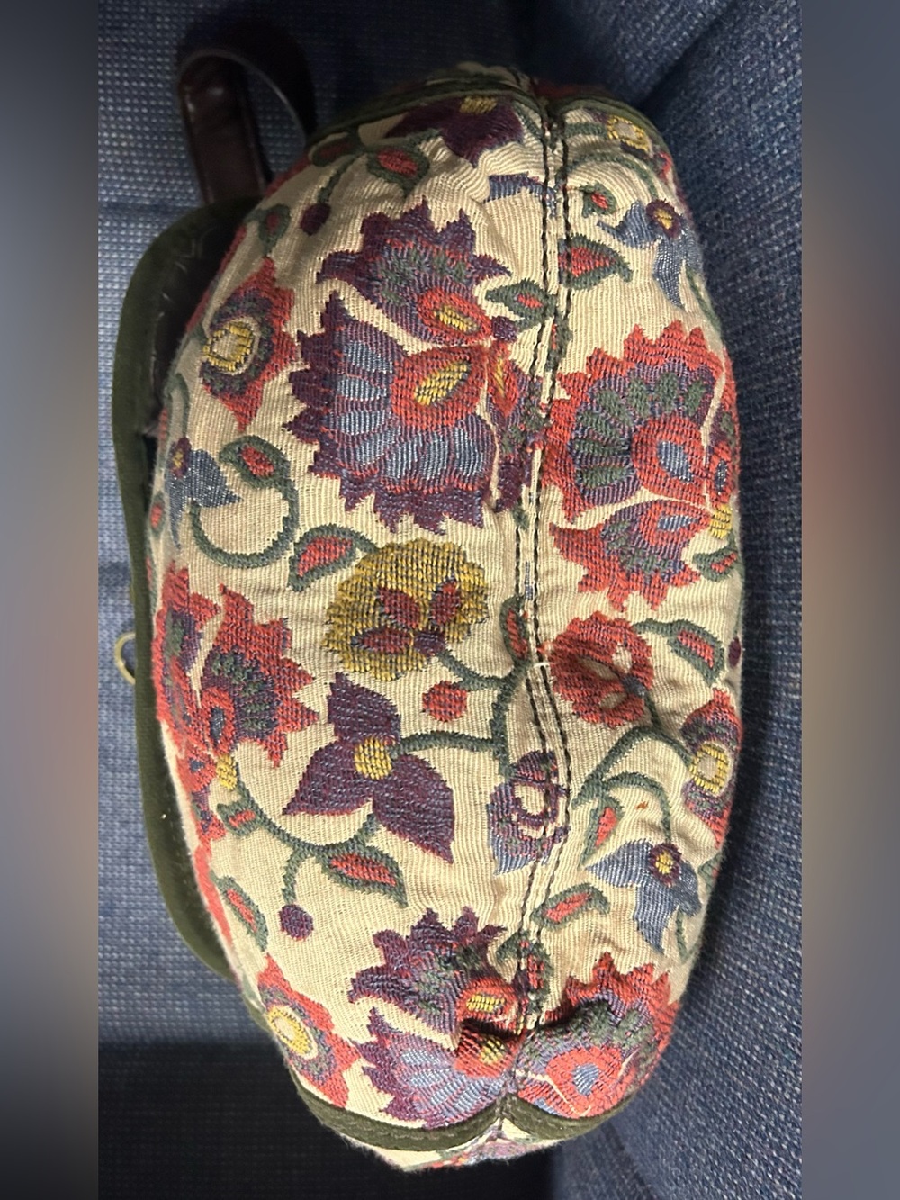 Vintage Fossil Tapestry Flap Shoulder Bag - Picture 11 of 16